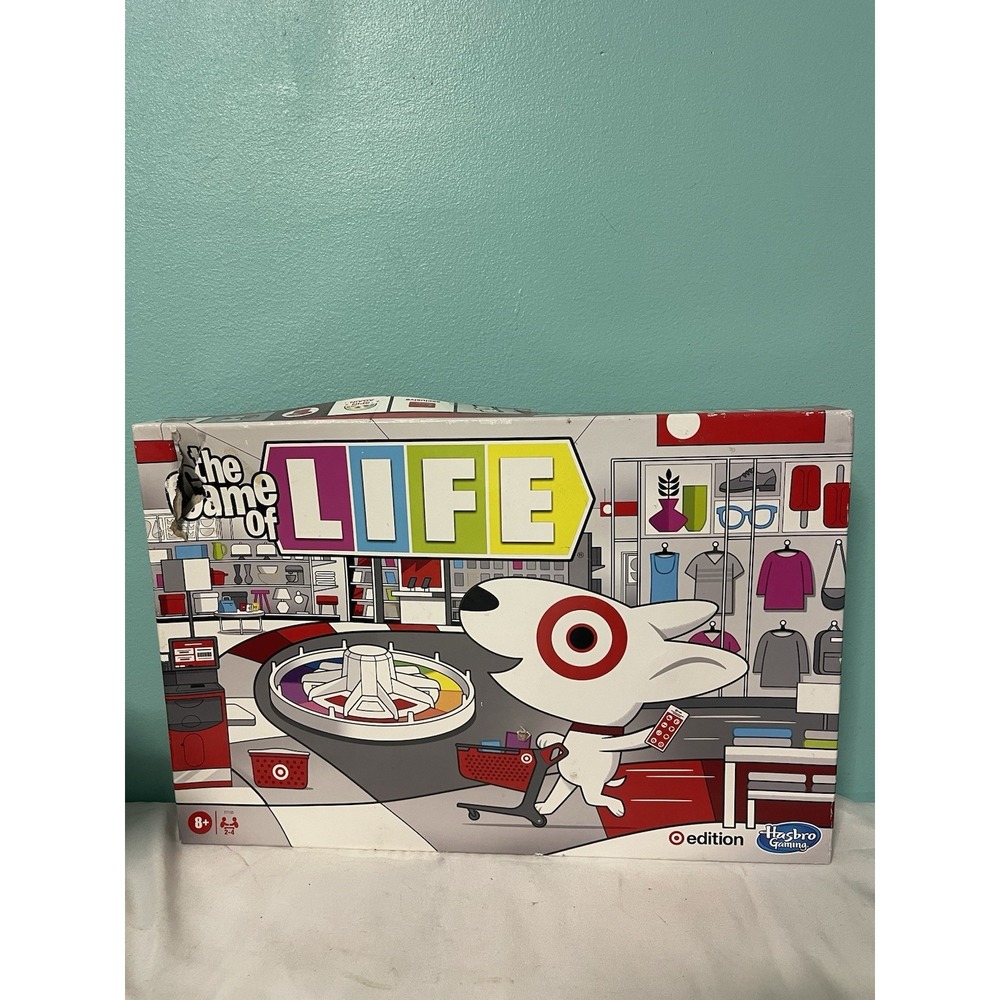HASBRO ** THE GAME OF LIFE: TARGET EDITION ** AGES 8+